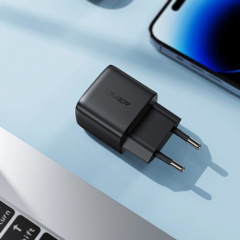 Ładowarka sieciowa Acefast A116 GaN PD 35W USB-A USB-C z wyświetlaczem - czarna