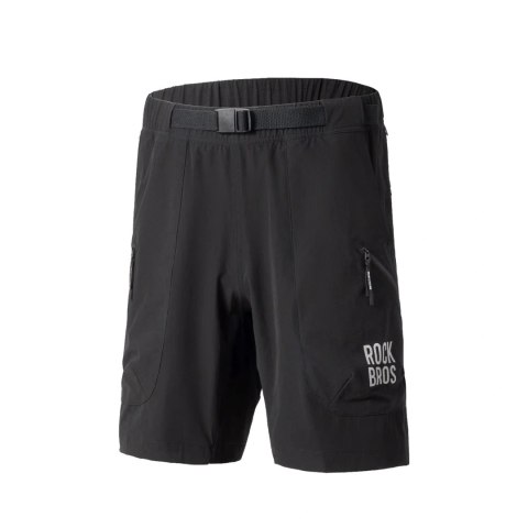 Szorty Rockbros YDDK015 z paskiem rozmiar 3XL - czarny