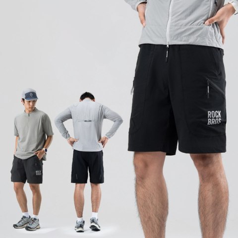Szorty Rockbros YDDK015 z paskiem rozmiar 3XL - czarny