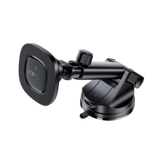 Uchwyt magnetyczny Acefast D47 z ładowarką bezprzewodową na deskę rozdzielczą - czarny