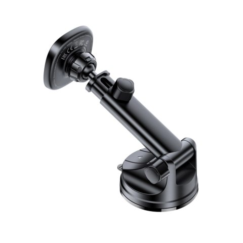 Uchwyt magnetyczny Acefast D47 z ładowarką bezprzewodową na deskę rozdzielczą - czarny