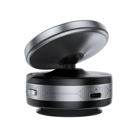 Uchwyt magnetyczny Acefast E29 z ładowarką bezprzewodową z przyssawką na deskę rozdzielczą/szybę - czarny