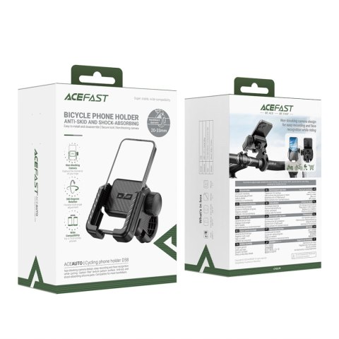 Uchwyt rowerowy Acefast D58 na kierownicę - czarny