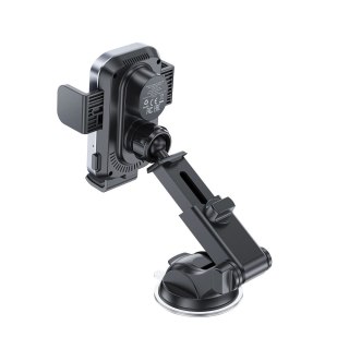 Uchwyt samochodowy Acefast D53 z ładowarką bezprzewodową na deskę rozdzielczą z automatycznym zaciskiem - czarny