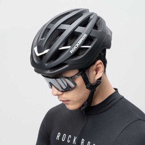 Kask rowerowy Rockbros HC-58BK-L 58-61 cm - czarno-szary