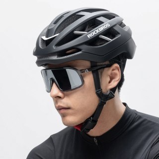 Kask rowerowy Rockbros HC-58BK-M 55-58 cm - czarno-szary