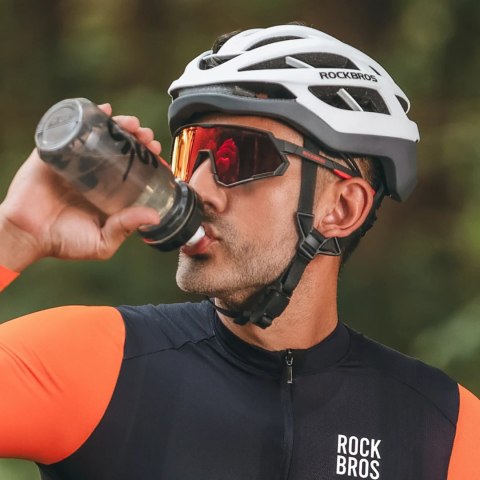 Kask rowerowy Rockbros HC-58WG-L 58-61 cm - biało-szary