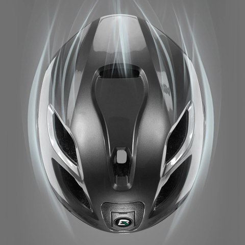 Kask rowerowy Rockbros ZK-077 ze zintegrowanym oświetleniem wielokierunkowym 57-61 cm - czarny