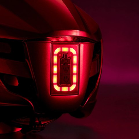 Kask rowerowy Rockbros ZK-077 ze zintegrowanym oświetleniem wielokierunkowym 57-61 cm - czarny