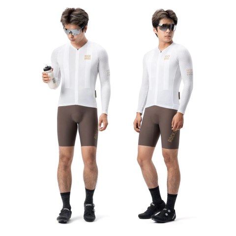 Koszulka rowerowa Rockbros YDCX008 Diamond z długim rękawem rozmiar 3XL - biały