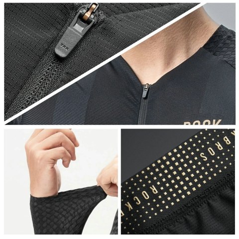 Koszulka rowerowa Rockbros YDCX008 Diamond z długim rękawem rozmiar XL - czarny