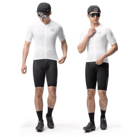 Koszulka rowerowa Rockbros YDDX011 Diamond z krótkim rękawem rozmiar 2XL - biały