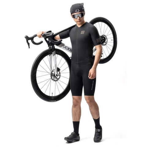 Koszulka rowerowa Rockbros YDDX011 Diamond z krótkim rękawem rozmiar 3XL - czarny