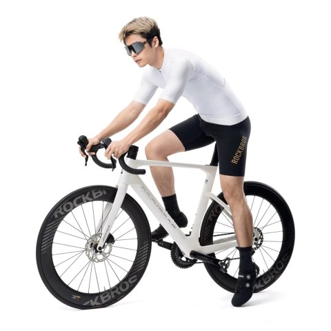 Koszulka rowerowa Rockbros z krótkim rękawem rozmiar 2XL - biały