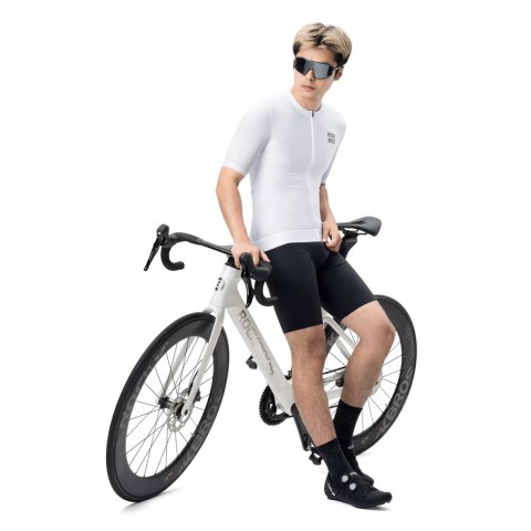 Koszulka rowerowa Rockbros z krótkim rękawem rozmiar 2XL - biały
