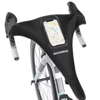 Osłona przeciwpotna Rockbros D78 z kieszenią i okienkiem na telefon - czarna