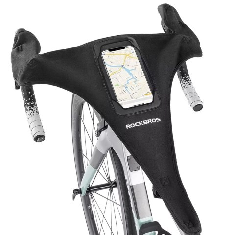 Osłona przeciwpotna Rockbros D78 z kieszenią i okienkiem na telefon - czarna