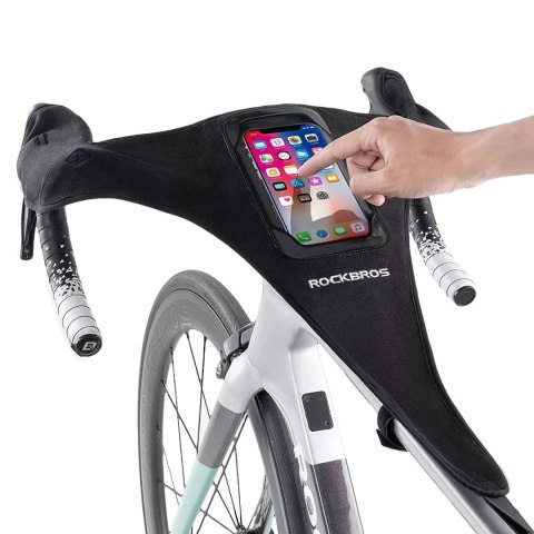 Osłona przeciwpotna Rockbros D78 z kieszenią i okienkiem na telefon - czarna