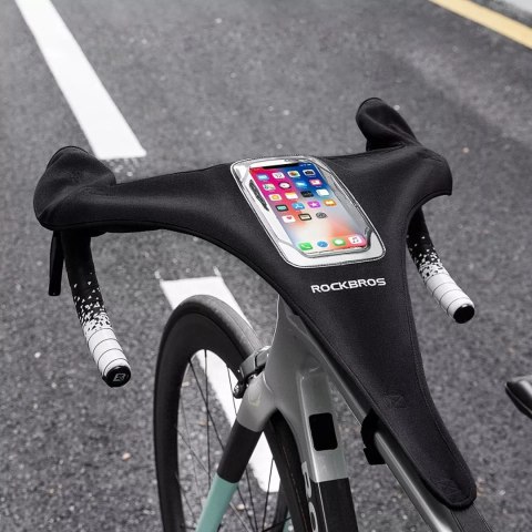 Osłona przeciwpotna Rockbros D78 z kieszenią i okienkiem na telefon - czarna