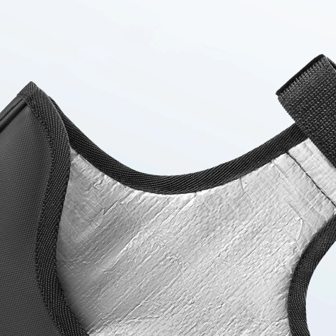 Osłona transportowa na mechanizm korbowy Rockbros D76 - czarno-szara