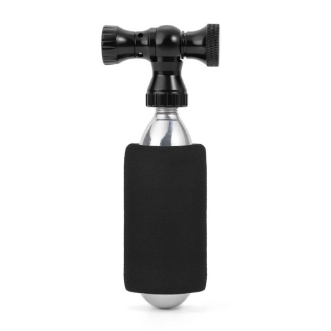 Pompka CO₂ Rockbros głowica zawór ze stopu aluminium bez naboju kompatybilna z Presta/Schrader - czarna