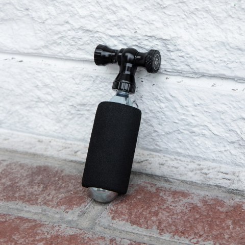 Pompka CO₂ Rockbros głowica zawór ze stopu aluminium bez naboju kompatybilna z Presta/Schrader - czarna