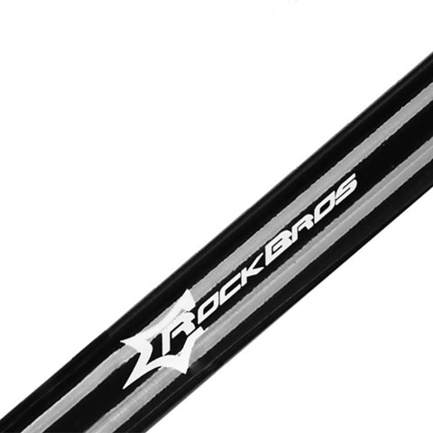 Pompka podłogowa Rockbros GP6532B z manometrem - czarno-pomarańczowa