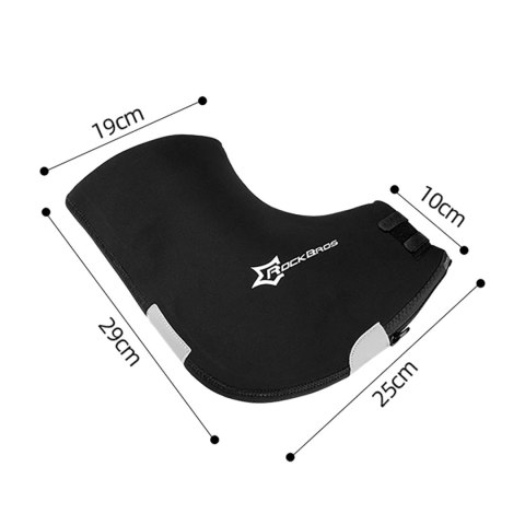 Rękawiczki ocieplane na kierownicę Rockbros D16-B wiatroodporne wodoodporne kompatybilne z motocyklem - czarne