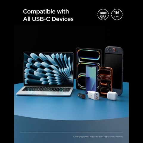 SPIGEN EB10010CCA ESSENTIAL TYPE-C CABLE 100W 100CM BLACK