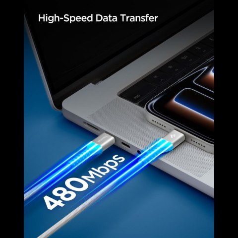 SPIGEN EB10010CCA ESSENTIAL TYPE-C CABLE 100W 100CM WHITE