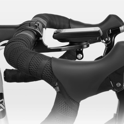 Uchwyt rowerowy 2w1 Rockbros FK-301 na kierownicę do licznika/nawigacji i kamerki/oświetlenia - czarny