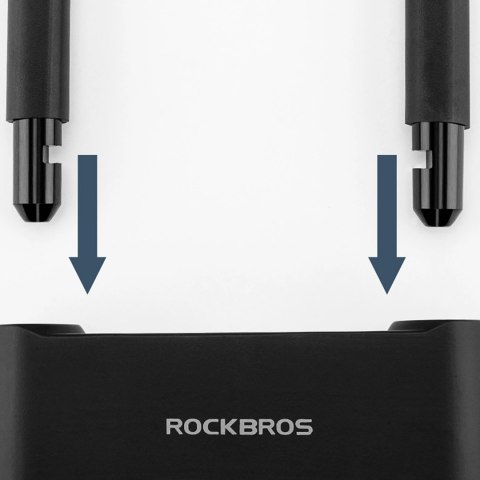 Zapięcie rowerowe Rockbros 32210818001 SMART z czytnikiem linii papilarnych i łącznością Bluetooth - czarny