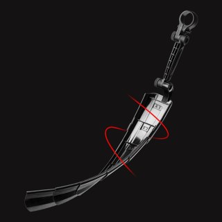 Zestaw błotników rowerowych Rockbros FK-810 składane teleskopowe - czarny