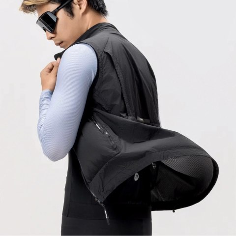 Kamizelka wiatroodporna Rockbros YDMJ003 wiosna/jesień rozmiar 2XL - czarny