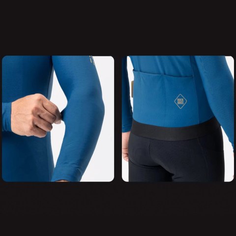 Kurtka rowerowa Rockbros YDWT020 Diamond jesień/zima rozmiar 4XL - niebieski