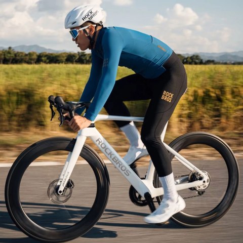 Kurtka rowerowa Rockbros YDWT020 Diamond jesień/zima rozmiar S - niebieski