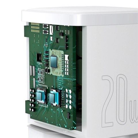 Ładowarka sieciowa Baseus Cube 20W PD USB-C - biała