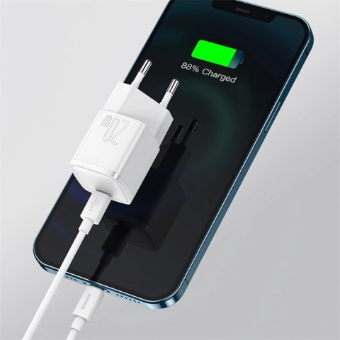 Ładowarka sieciowa Baseus Cube 20W PD USB-C - biała