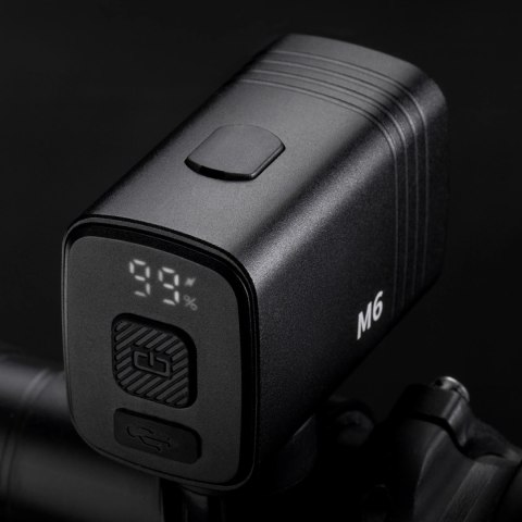 Lampka rowerowa Rockbros M6 1000 lm przednia akumulatorowa 2800 mAh - czarna