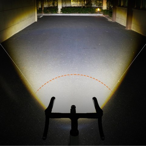 Lampka rowerowa Rockbros M6 1000 lm przednia akumulatorowa 2800 mAh - czarna