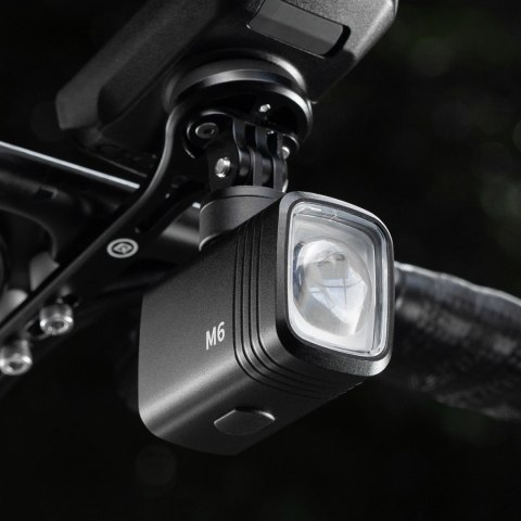 Lampka rowerowa Rockbros M6 1000 lm przednia akumulatorowa 2800 mAh - czarna