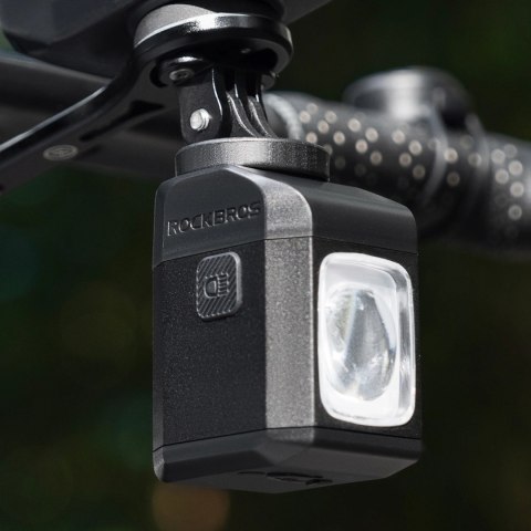 Lampka rowerowa Rockbros M8 1600lm przednia z pilotem 10m akumulatorowa 4000 mAh - czarna