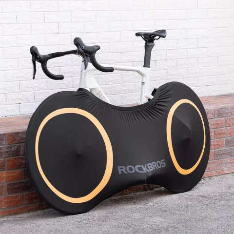 Pokrowiec elastyczny Rockbros D95 kompatybilny z rowerami 26-29 cali gravel, górski, miejski, szosowy 700C (71×152 cm) - czarny