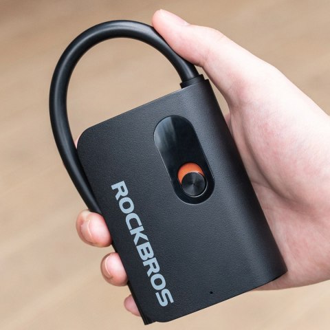 Pompka akumulatorowa Rockbros L1 Mini 70 psi kompresor długość węża 200 mm Schrader - czarna