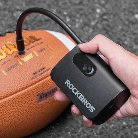 Pompka akumulatorowa Rockbros L1 Mini 70 psi kompresor długość węża 200 mm Schrader - czarna