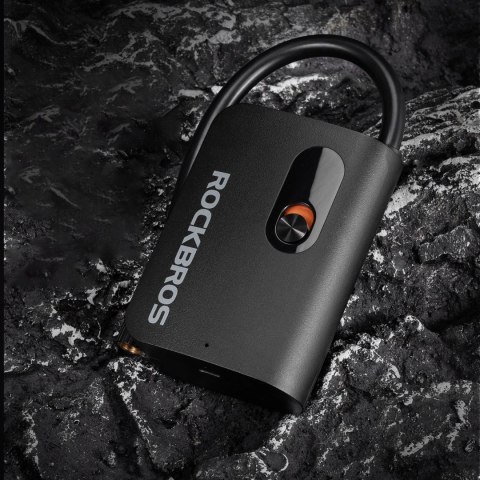 Pompka akumulatorowa Rockbros L1 Mini 70 psi kompresor długość węża 200 mm Schrader - czarna