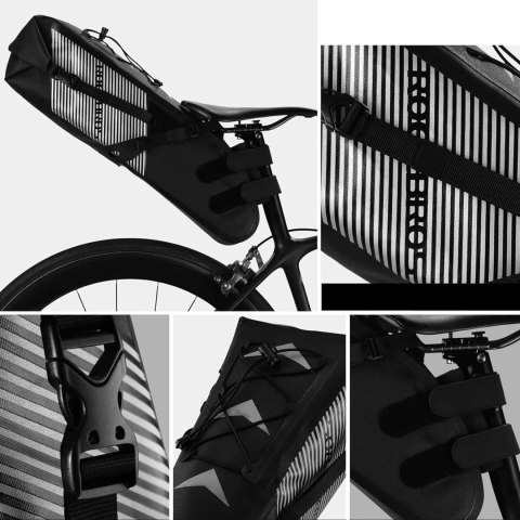 Torba rowerowa Rockbros AS-013 podsiodłowa 10L - czarny