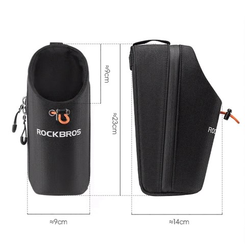 Torba rowerowa Rockbros P002 na kierownicę kompatybilna z hulajnogami i miejskimi rowerami składanymi 1.5L - czarna