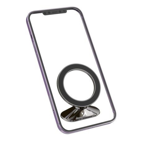 Uchwyt samochodowy Wozinsky WPT-D19 na deske rozdzielczą kompatybilny z MagSafe - szary