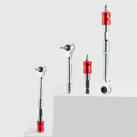 Zestaw narzędzi rowerowych Rockbros multitool z kluczem grzechotkowym i łyżkami do opon - czarny